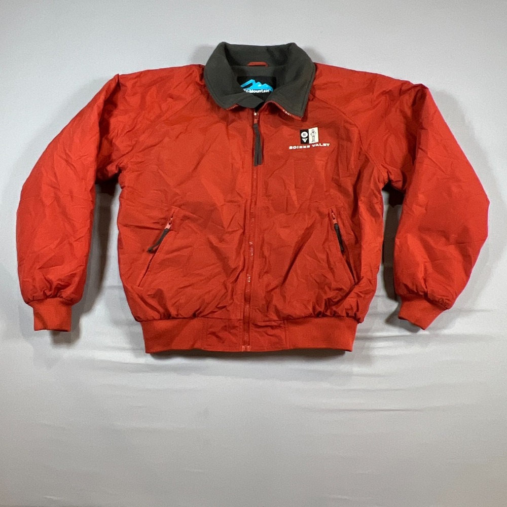 Tri-mountain Windbreaker Jacket Mens Small Brown Heavyweight Water Resistant